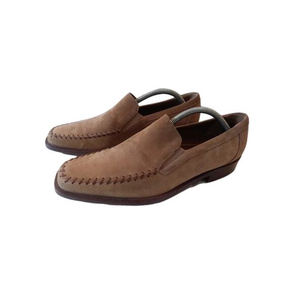 Mens Mezlan Suede Loafers Dress Shoes 9M Color Beige Made In Spain main image 7